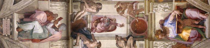 Michelangelo Buonarroti The seventh bay of the ceiling oil painting picture